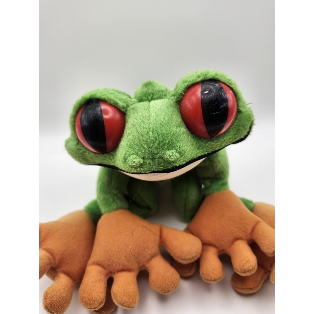 Rainforest Cafe Large Tree Frog Cha Cha Plush Stuffed Animal Vintage Toy - Picture 2 of 5